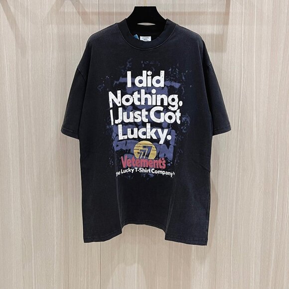 Vetements Black Printed Short Sleeve - Picture 1 of 6